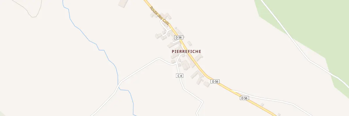 Plan du 5162 Pierrefiche aux Salces