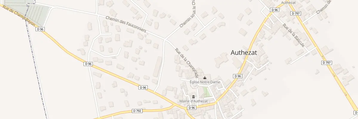 Plan du 15 Rue de la Chareyrade à Authezat