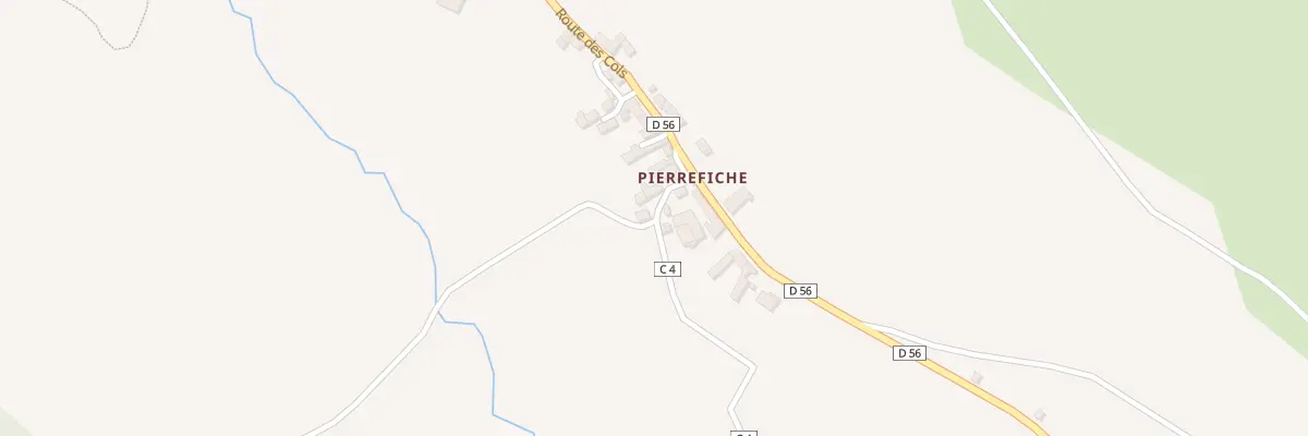 Plan du 5140 Pierrefiche aux Salces
