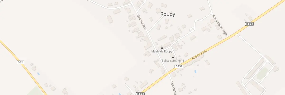 Plan du 115 Gr Gd Rue à Roupy