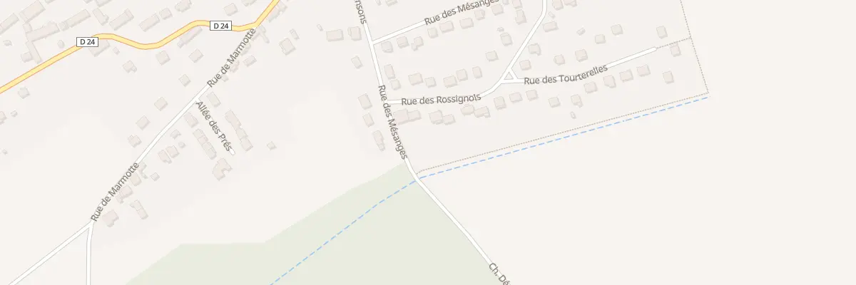 Plan du 16 Rue des Rossignols à Égriselles-le-Bocage