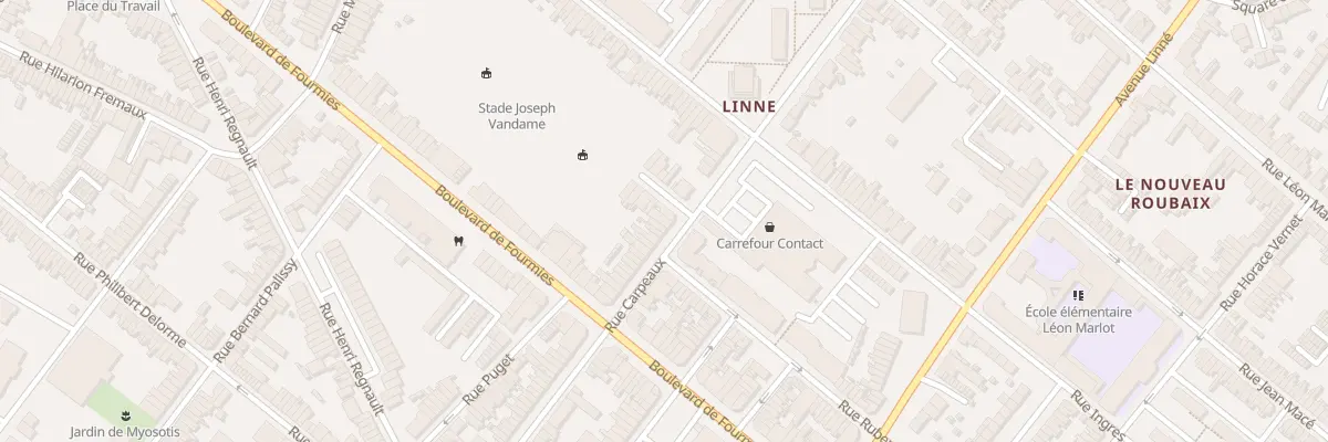Plan du 88 Rue Carpeaux à Roubaix