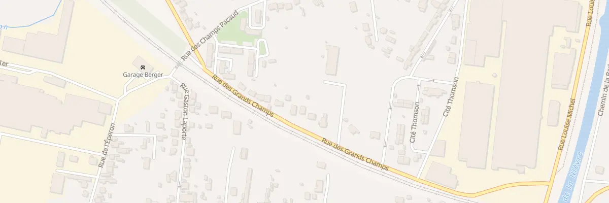 Plan du 13 Rue des Grands Champs à Nevers