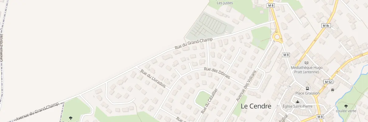 Plan du 16 Rue des Dômes au Cendre