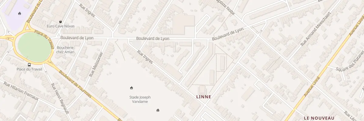 Plan du 120 Bd de Lyon à Roubaix