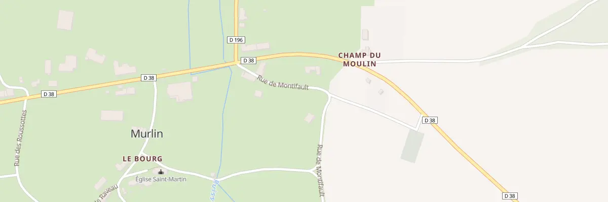 Plan du 9002 Le Bourg à Murlin