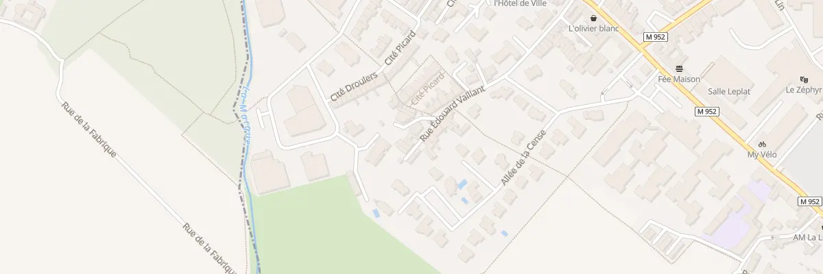 Plan du 44T Rue Edouard Vaillant à Hem