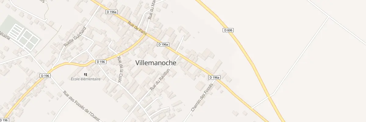 Plan du 39 Rue de Paris à Villemanoche