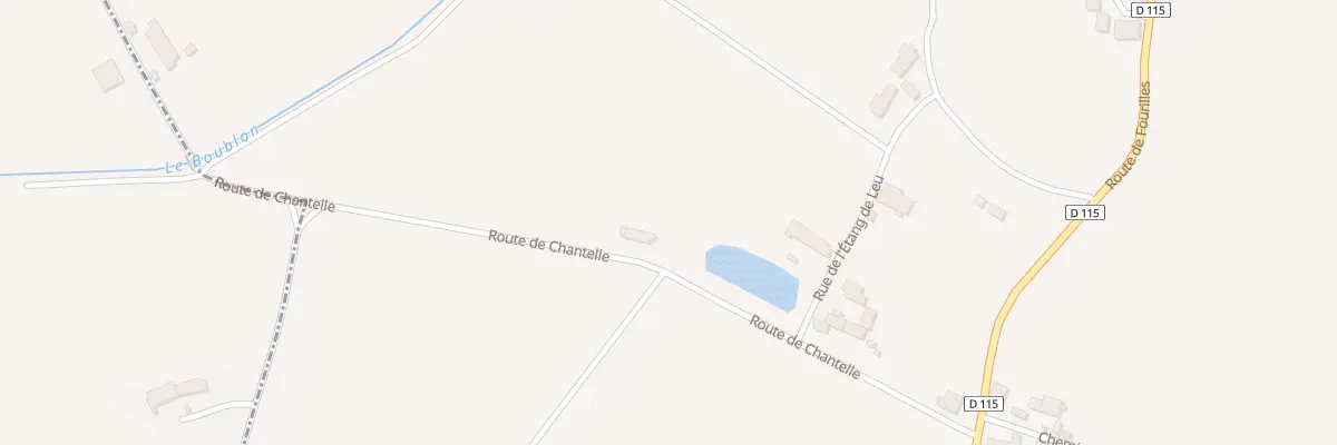 Plan du 10 Rte de Chantelle à Ussel-d’Allier
