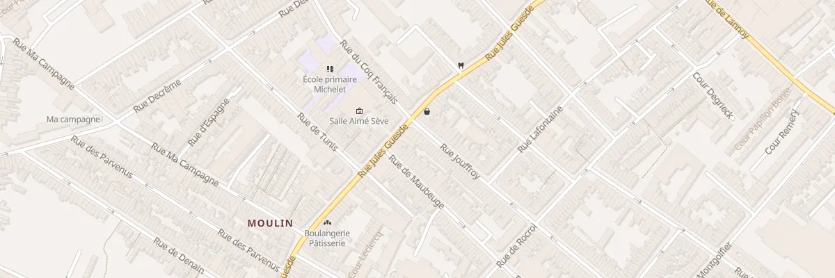 Plan du 4 Rue Jouffroy à Roubaix
