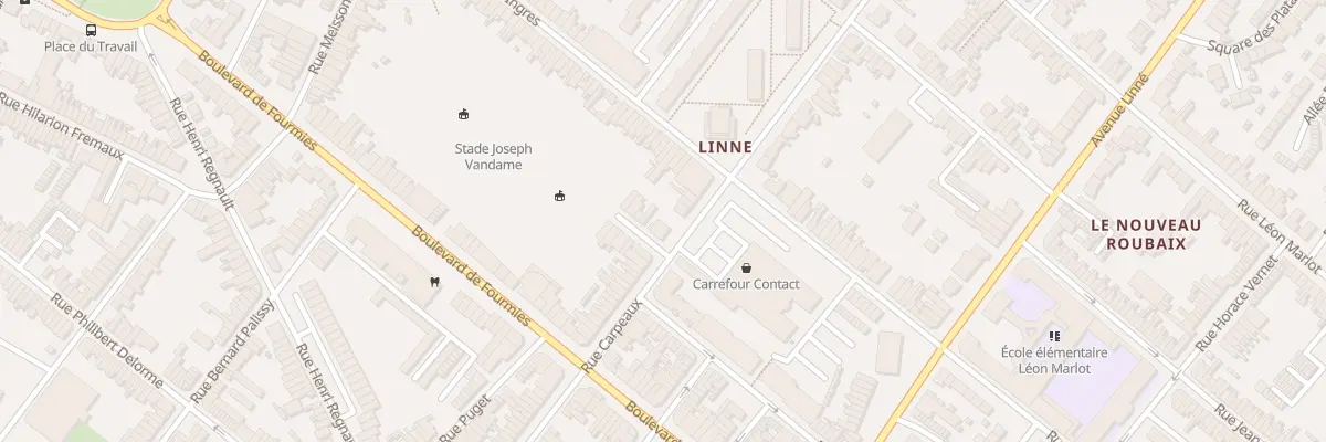 Plan du 84 Rue Carpeaux à Roubaix