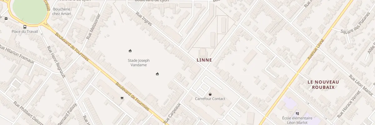 Plan du 206 Rue Ingres à Roubaix