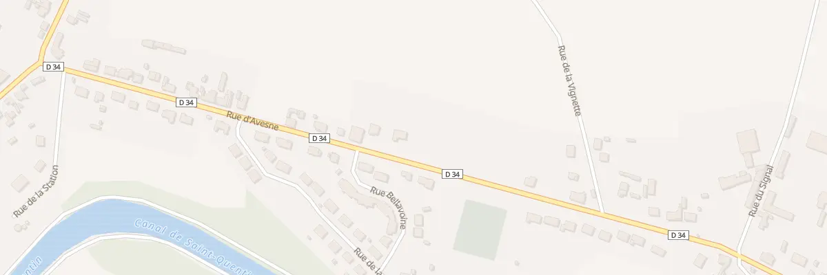 Plan du 33 Rue d’Avesne à Saint-Simon