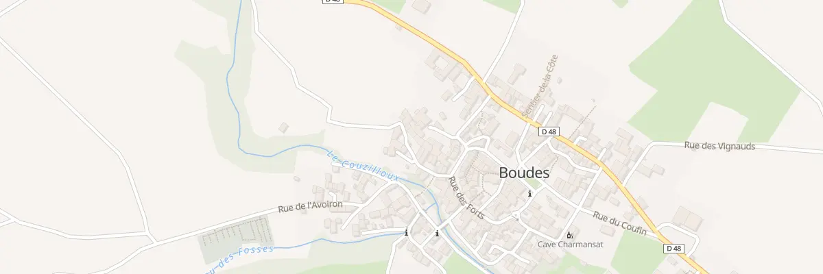Plan du 9007 Rue du Viavard à Boudes