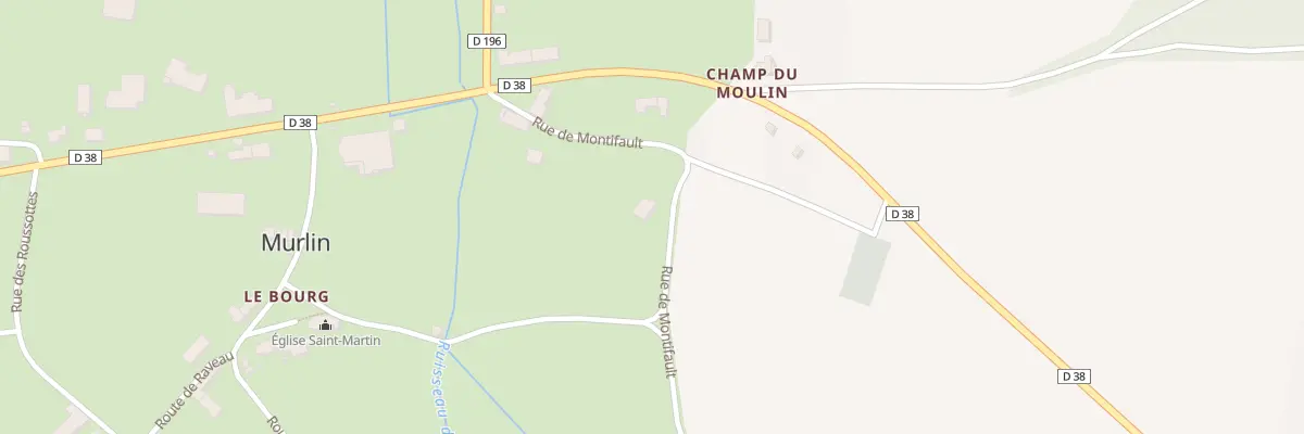Plan du 33 Le Bourg à Murlin