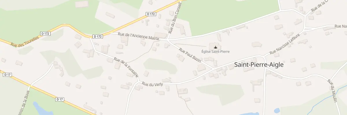 Plan du 3 Rue Paul Bazin à Saint-Pierre-Aigle