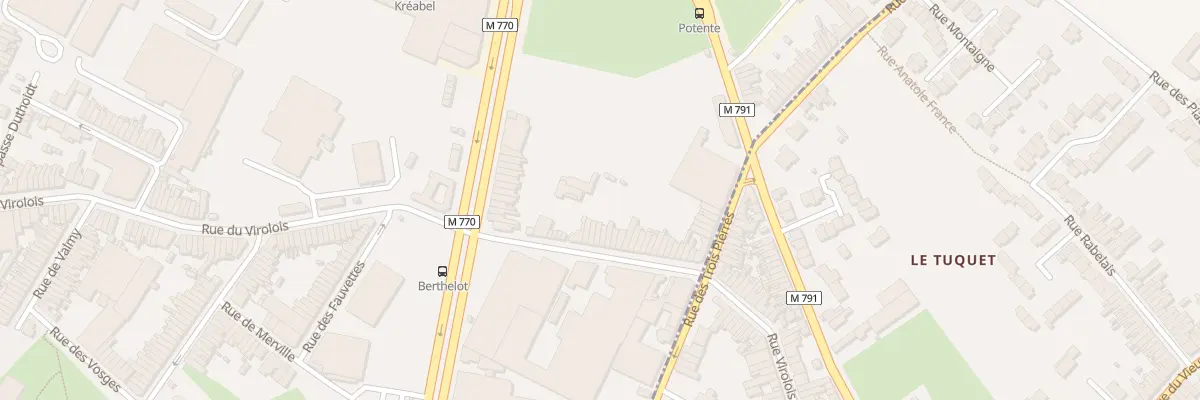 Plan du 255 Rue du Virolois à Tourcoing
