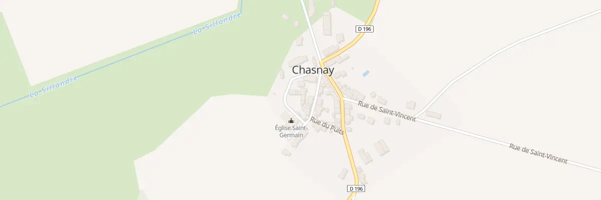 Plan du 53 Le Bourg à Chasnay