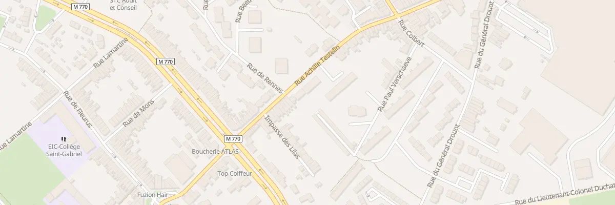 Plan du 80 Rue Achille Testelin à Tourcoing