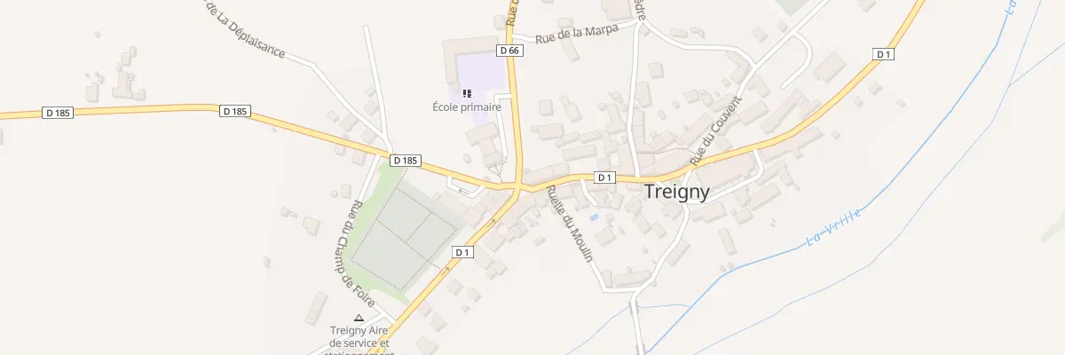 Plan du 1 Rue du Professeur Camille Lian à Treigny-Perreuse-Sainte-Colombe