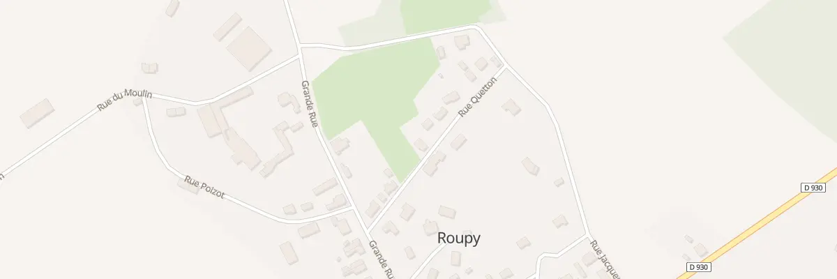 Plan du 105 Rue Quetton à Roupy