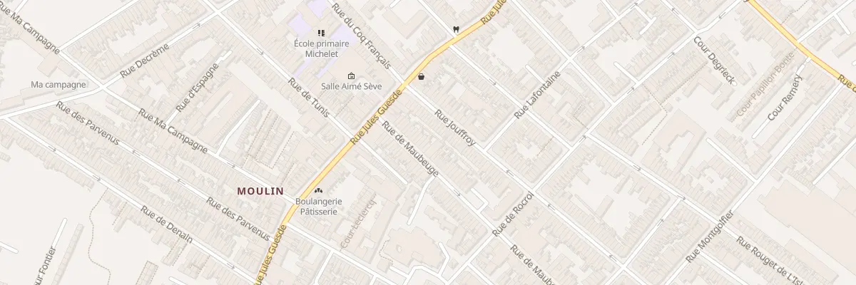 Plan du 19 Rue de Maubeuge à Roubaix