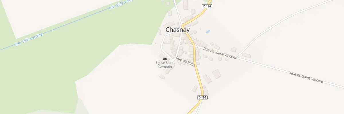 Plan du 56 Le Bourg à Chasnay