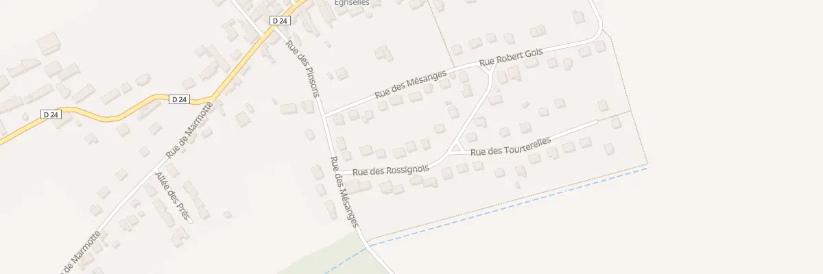 Plan du 9 Rue des Rossignols à Égriselles-le-Bocage