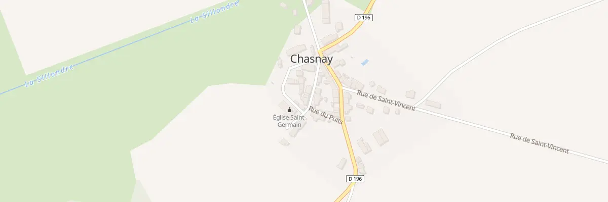 Plan du 55 Le Bourg à Chasnay
