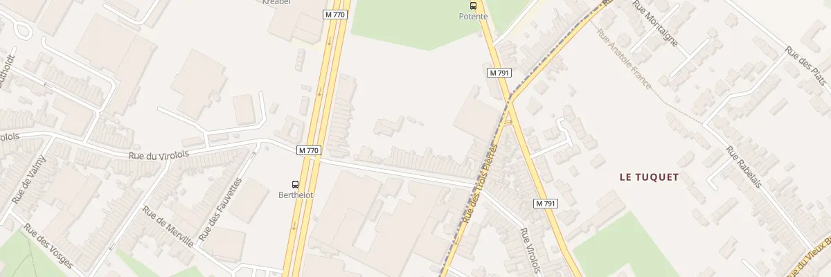 Plan du 261 Rue du Virolois à Tourcoing