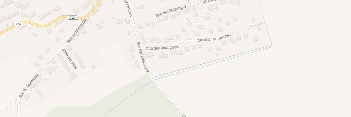 Plan du 10 Rue des Rossignols à Égriselles-le-Bocage