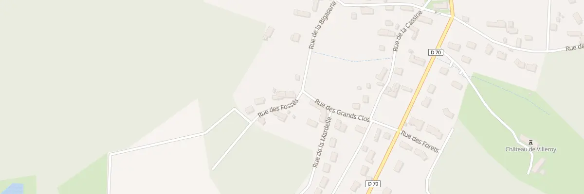 Plan du 1 Rue des Fossés à Villeroy