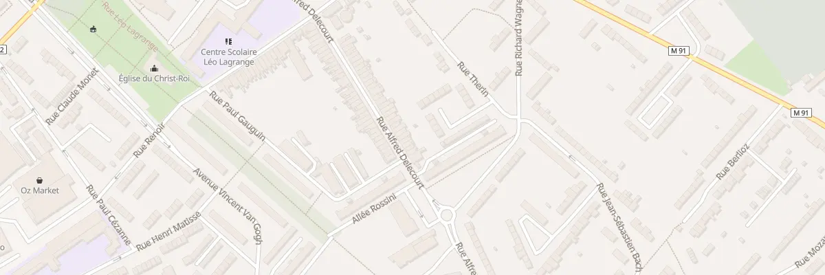 Plan du 115 Rue Alfred Delecourt à Wattrelos