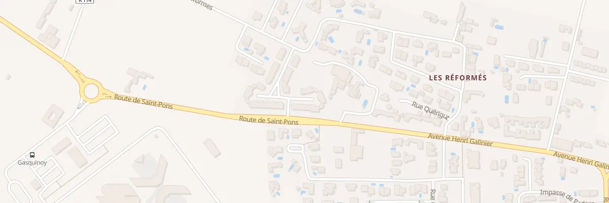 Plan du 531 Rue des Réformés à Béziers