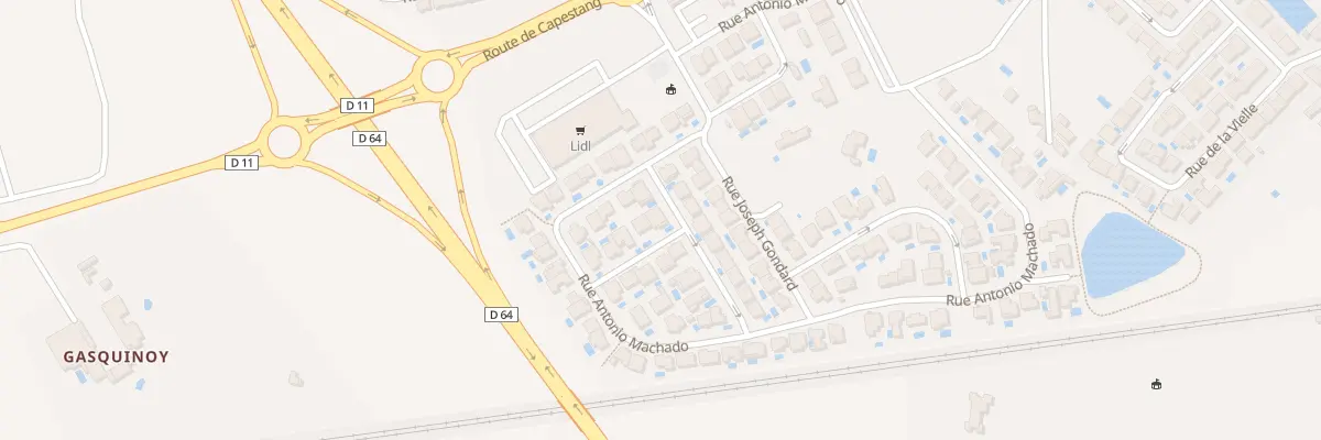 Plan du 14 Rue Emilien Carou à Béziers