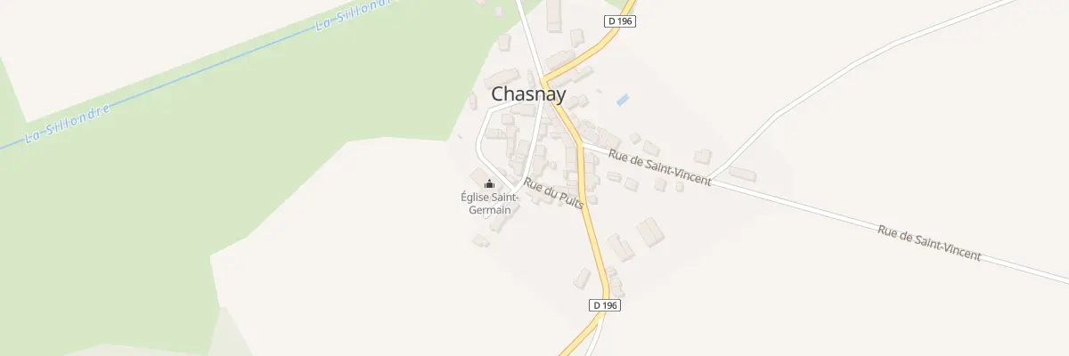 Plan du 44 Le Bourg à Chasnay