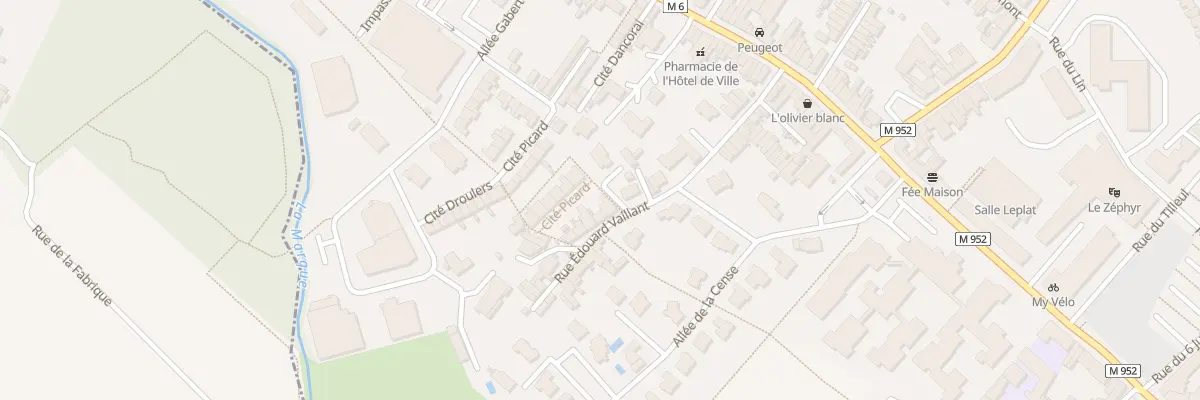 Plan du 34 Rue Edouard Vaillant à Hem