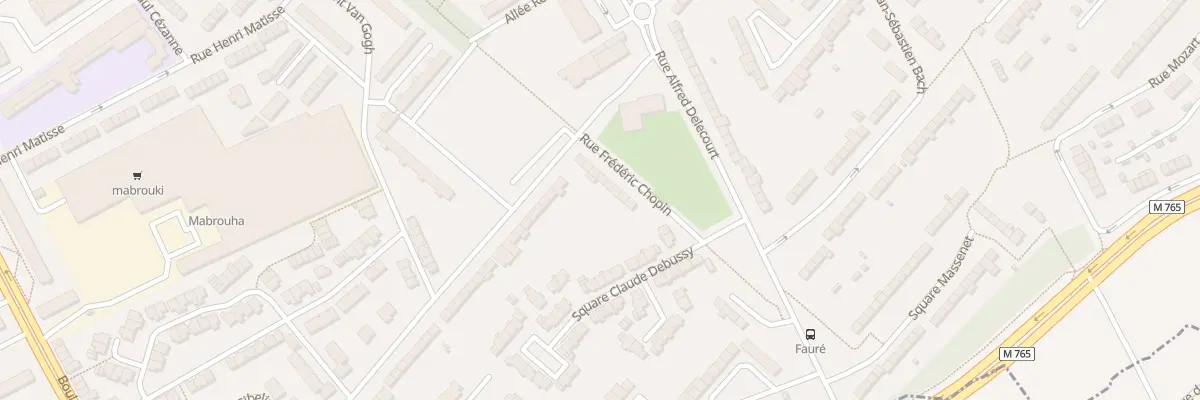 Plan du 11 Rue Frédéric Chopin à Wattrelos