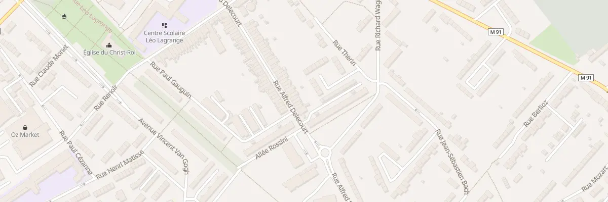 Plan du 119 Rue Alfred Delecourt à Wattrelos