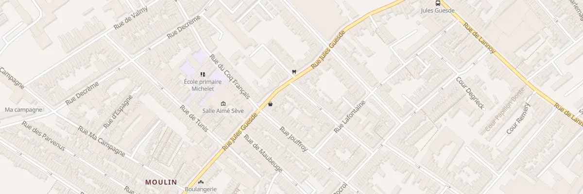 Plan du 4 Rue Duguesclin à Roubaix