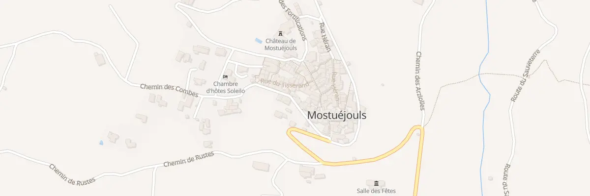 Plan du 5074B Mostuejouls à Mostuéjouls