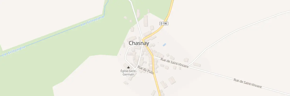 Plan du 33 Le Bourg à Chasnay