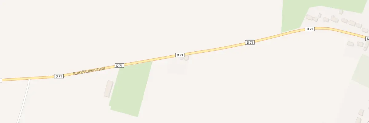 Plan du 713 Rue d’Aubencheul à Fressies