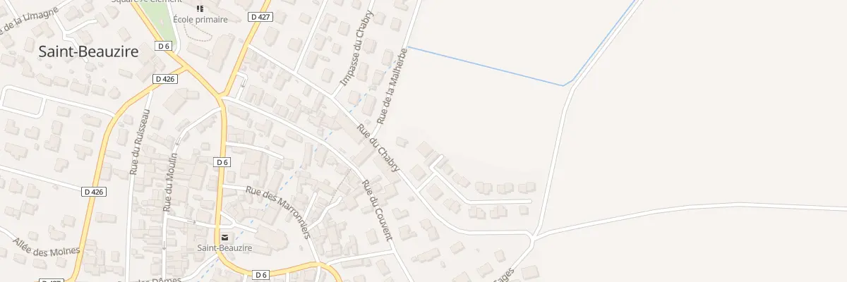 Plan du 3 Rue Major Thibault Miloche à Saint-Beauzire
