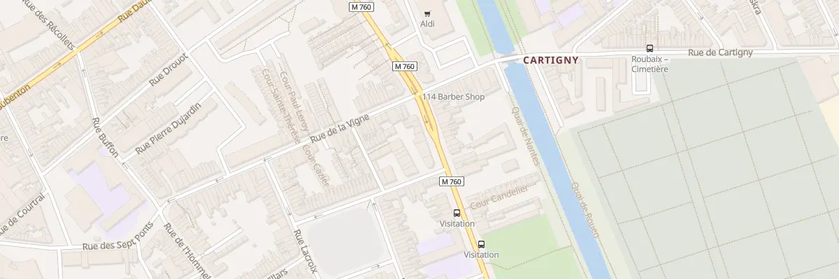 Plan du 175 Bd de Strasbourg à Roubaix