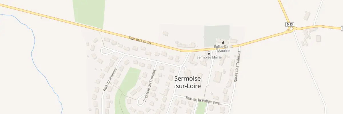 Plan du 2 Rue du Frondot à Sermoise-sur-Loire
