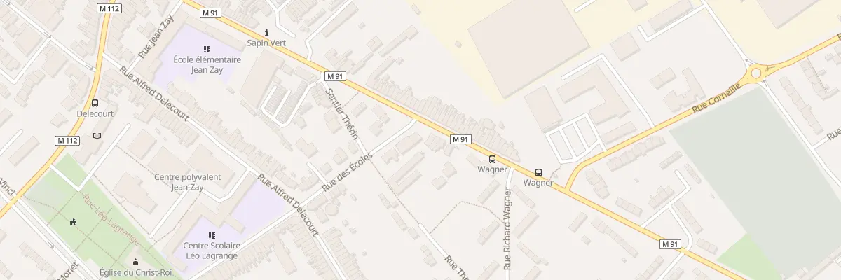 Plan du 1 Rue des Écoles à Wattrelos