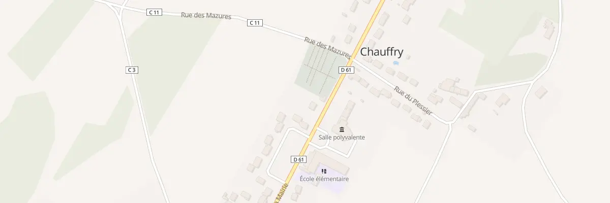 Plan du 30 Rue de la Mairie à Chauffry