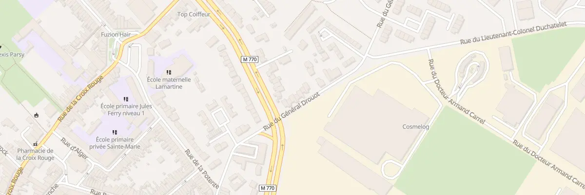 Plan du 23 Rue du Général Drouot à Tourcoing