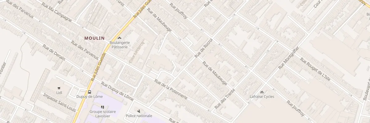 Plan du 98 Rue de Rocroi à Roubaix